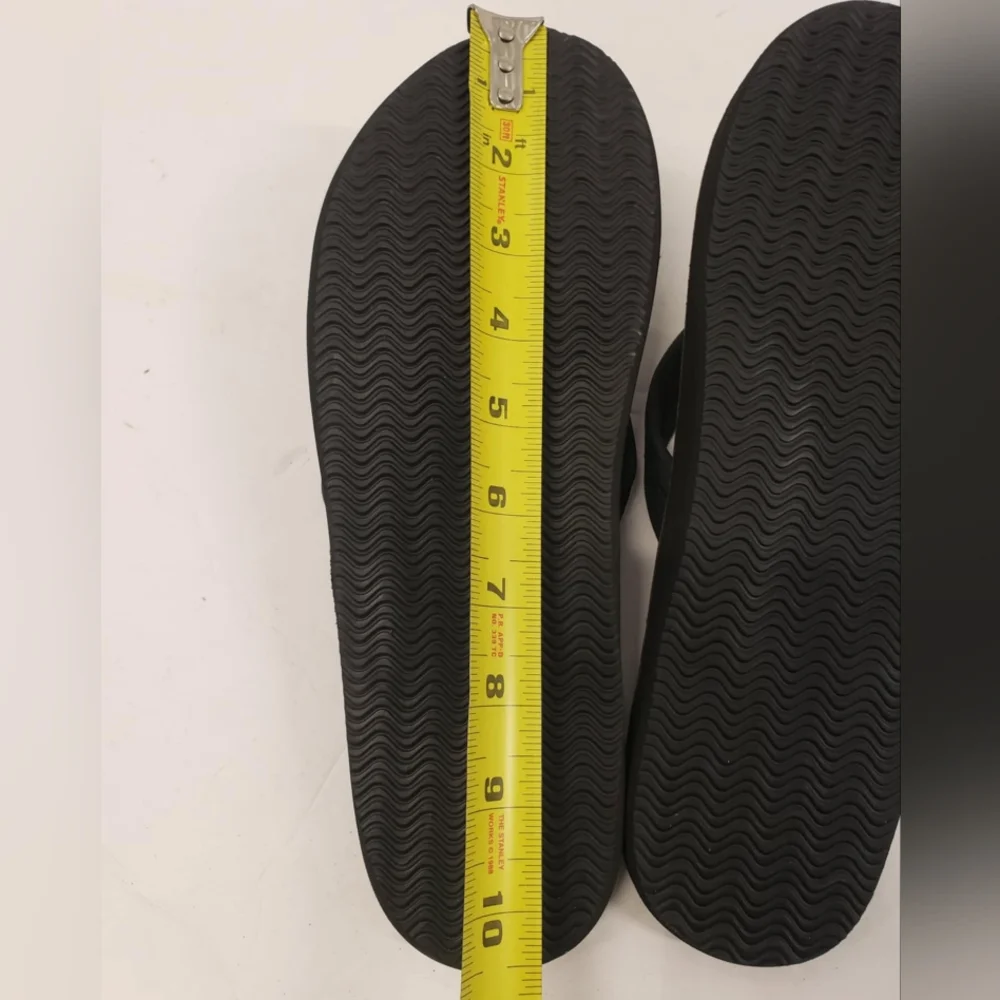 BYLT‎ premium basics Black flip flops size 10 New